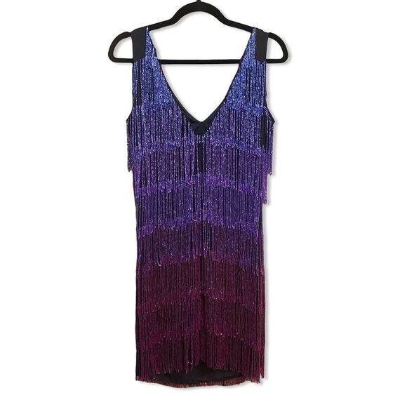 Yaura Zircachi Mini Dress Embellished
Purple Ombre Fringe beaded Revolve $530 8 - Picture 8 of 11